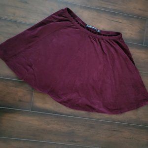 Brandy Melville Suede skater mini skirt